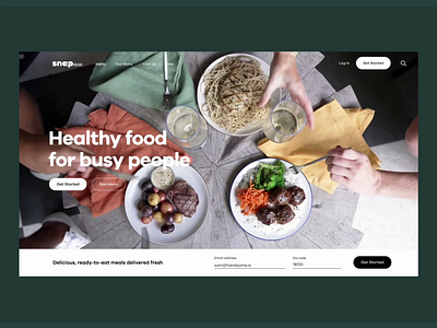 Snap Kitchen b2c design systems ui ux website