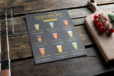 Cold Drink Menu Design abstract design branding creative design drink menu graphics design illustration menu menu design photoshop ui design