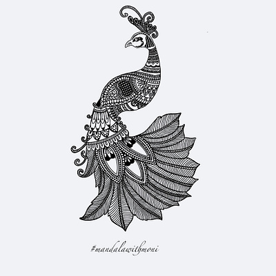 Peacock Mandala birds branding design graphic design india indian logo mandala mandalaart peace peacock traditional yoga