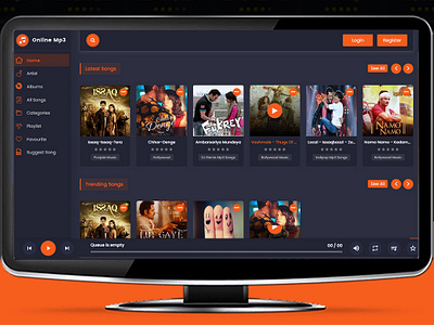 Audio Streaming Portal Script | Gaana | Saavn | Spotify jiosaavn music website source code