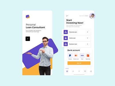 Personal Conultant App UI Design design ui ui design user experience user interface ux web design