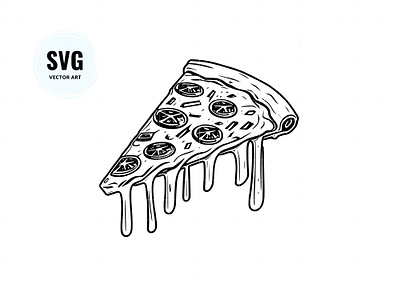 Pizza Slice pizza decal pizza slice illustration pizza slice svg vector art