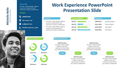 Work Experience PowerPoint Presentation Slide about me creative powerpoint templates powerpoint design powerpoint presentation powerpoint presentation slides powerpoint templates presentation design presentation template