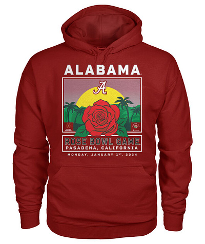 Alabama Rose Bowl Game 2024 Shirt 2024 rose bowl alabama crimson tide hoodie long sleeve rose bowl game 2024 shirt sweatshirt