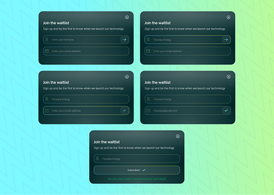 Modal Cards ✨ clean design energy figma landing page modal cards ui