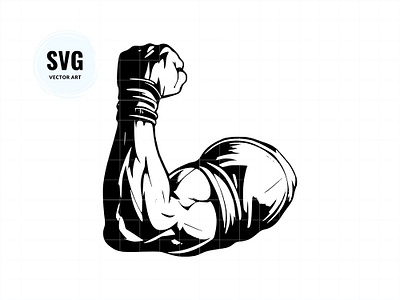 Bicep SVG bicep clipart bicep vector drawing logo muscle decal vector drawing
