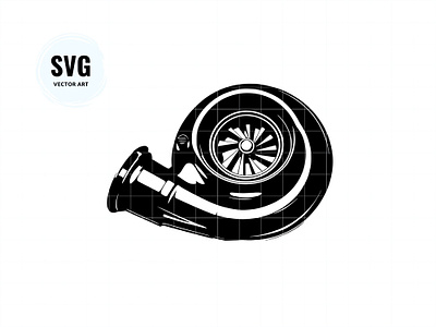 Turbo SVG logo turbo turbo svg turbo vector turbocharger clipart turbocharger decal vector drawing