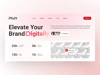 Design and Development agency - landing page design figma landingpage typography ui