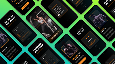 FITNESS MOBILE MOCK UP animation app fitness fitness app graphic design mockup ui ui design