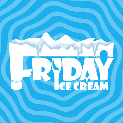 Friday Ice Cream Rebrand branding graphic design logo motion graphics