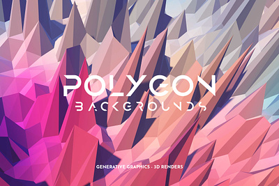 Gradient Sharp Polygon Backgrounds 3d 3d render 3d rendering abstract acute background blur bright futuristic gradient illustration low low poly poly polygon polygonal sharp surface wallpaper