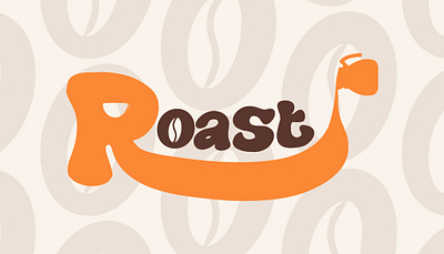 Roast Cafe branding graphic design logo