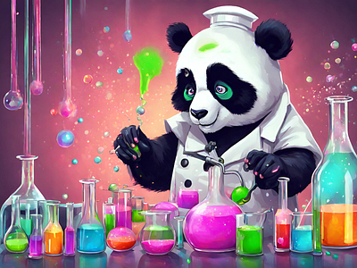 Breaking Panda design graphic design illustration vector