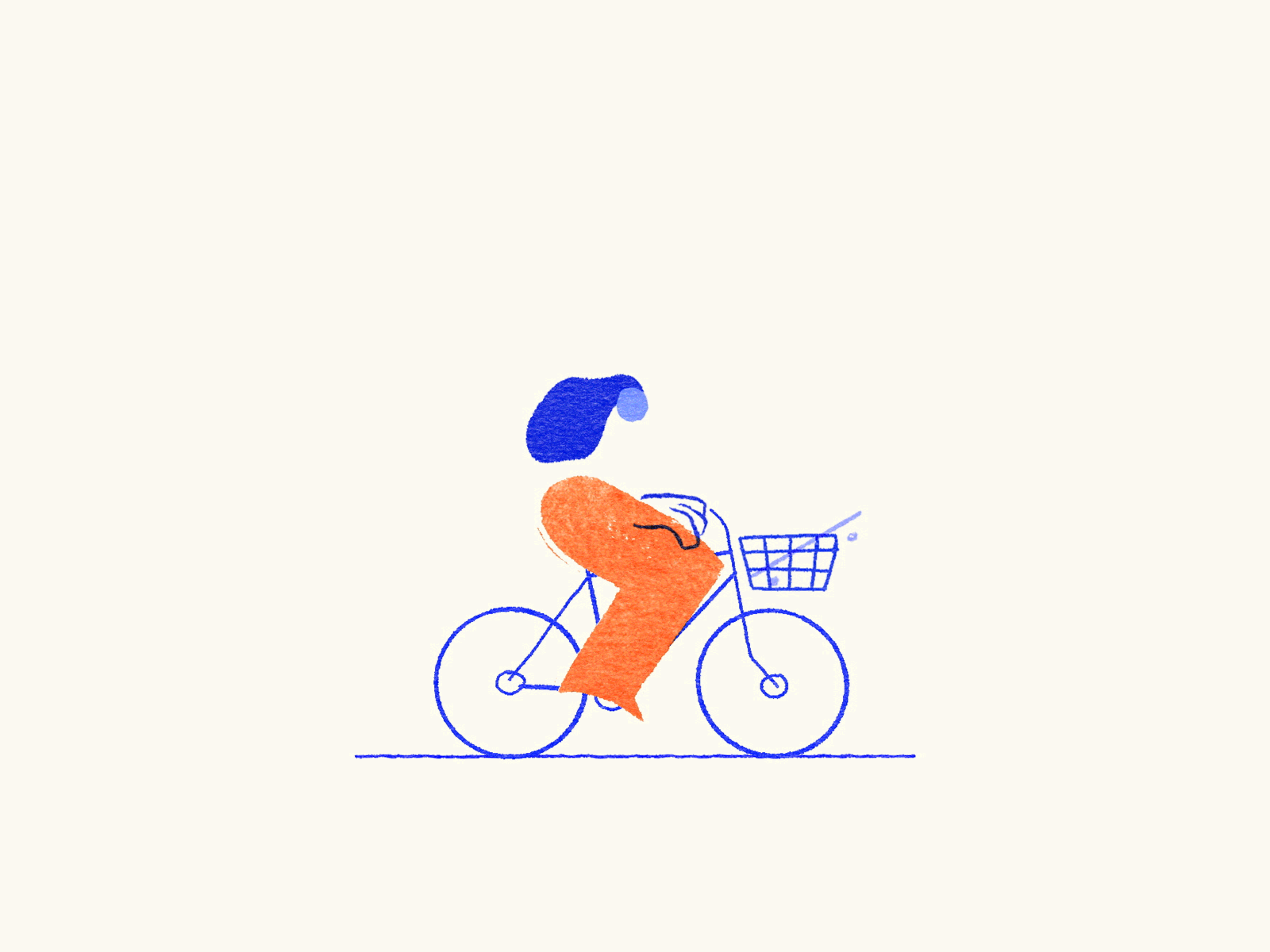 The Biker animated gif animation bicycle bike cycling drawing frame by frame gif hand drawn illustration motion graphics sketch