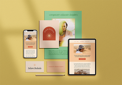 Selam Bedada Brand & Web Design brand design brand identity design branding mission driven brand social impact design stationery design web design website design