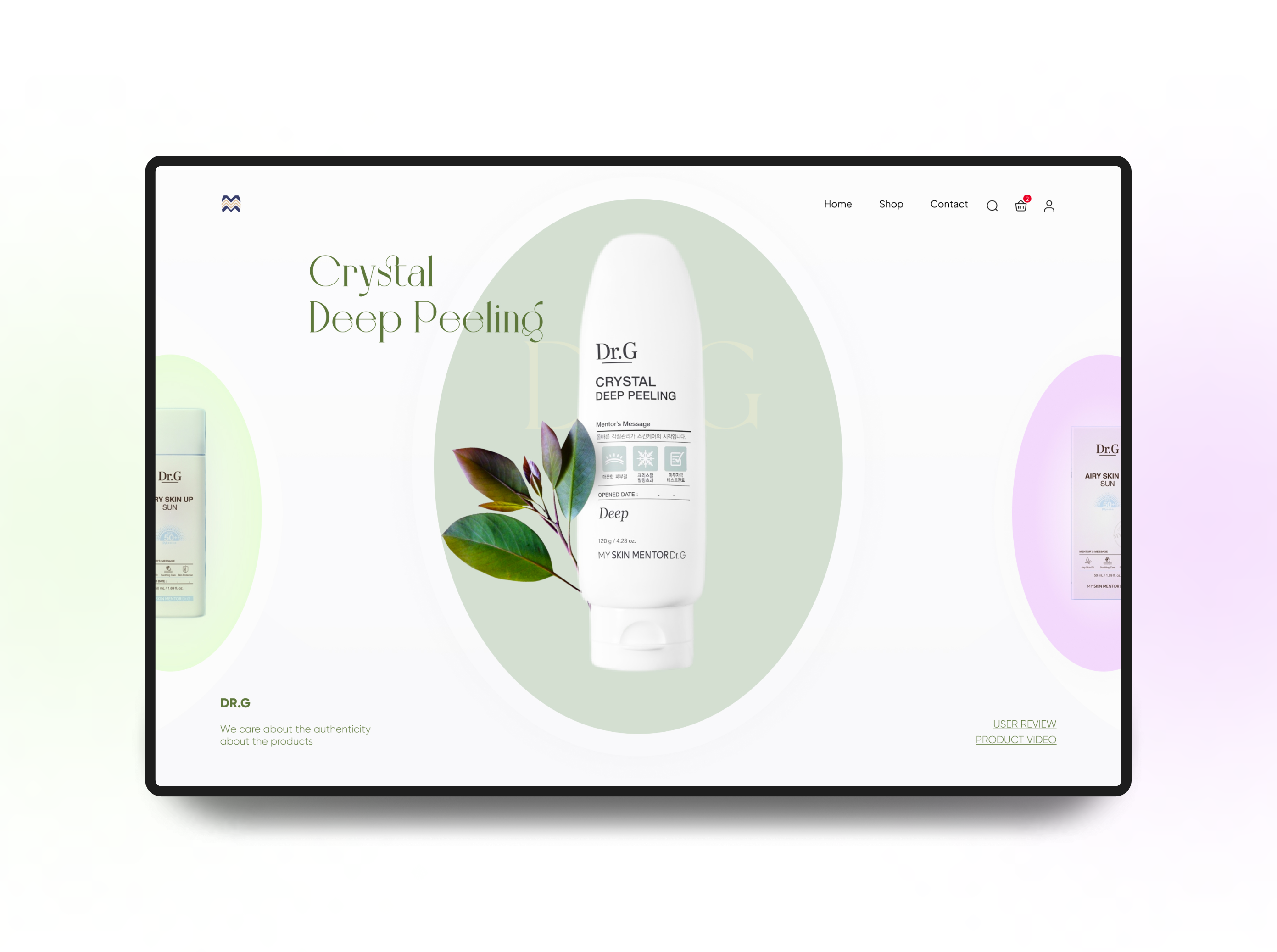 Example of Landing Page Design Service
