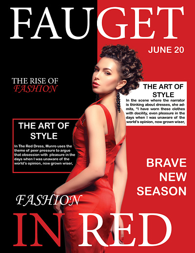 fashion magazine cover design fasion graphic design indesign magazine magazine cover