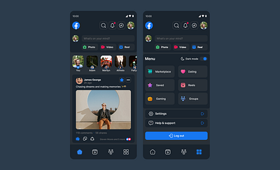 Facebook Mobile UI Redesign app design facebook mobile social ui