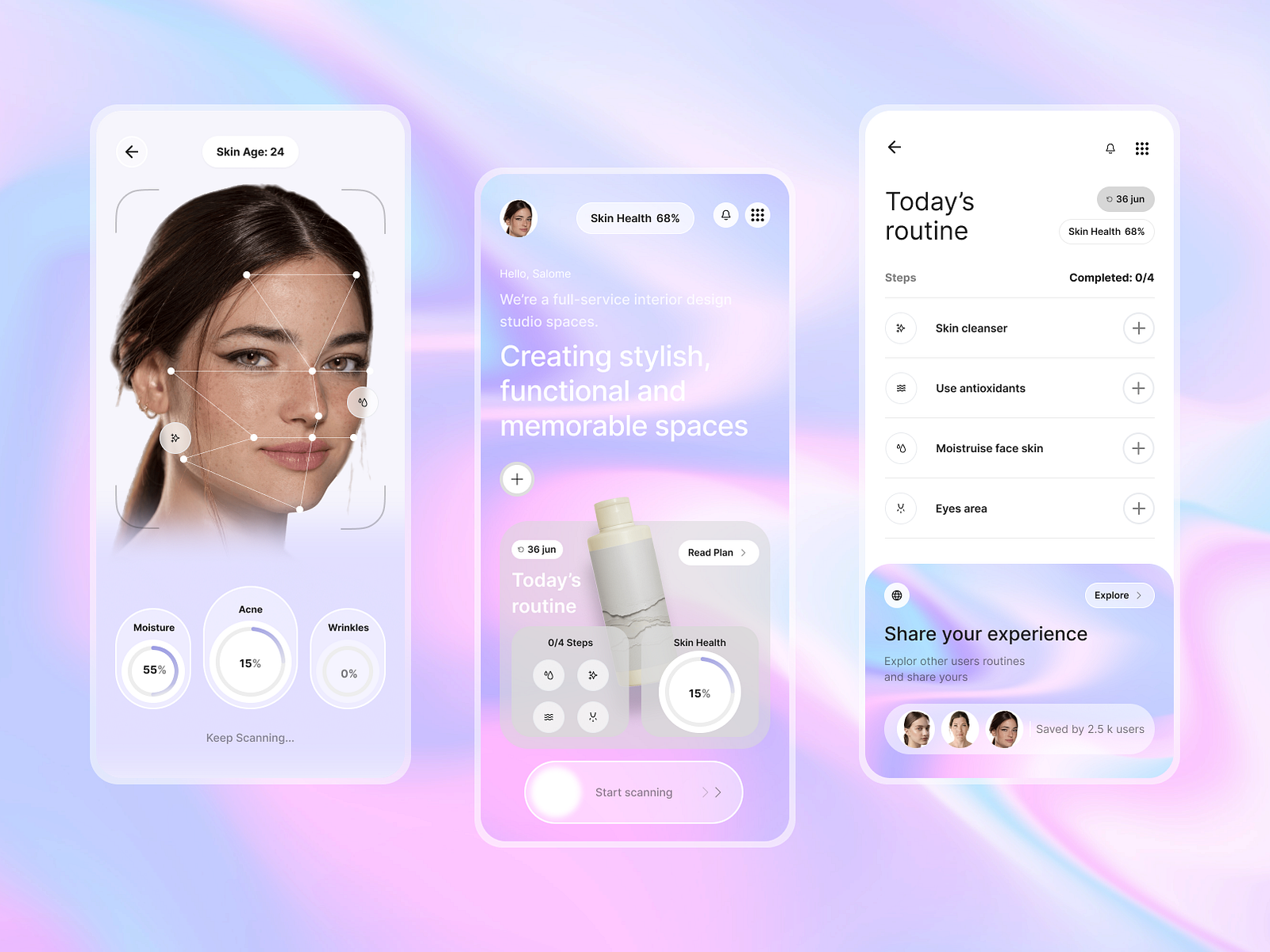 Skin Care app by Salome Garashvili on Dribbble