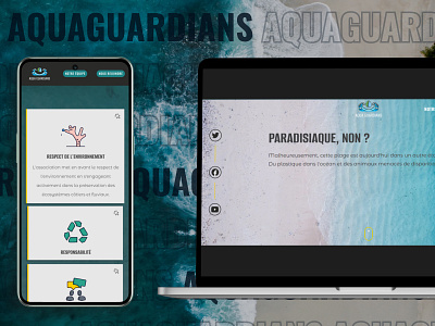Aqua Guardians application association website ui ux webdesign website