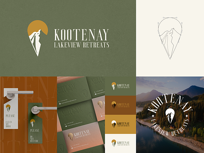 Kootenay Lakeview Retreats | Logo and Branding Design airbnb atmosphere branding design graphic design hotel kootenay lakeview logo minimal retreats vector