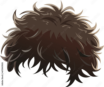 Male hair anime styles vector illustration element