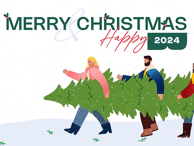 Animated Christmas card animation christmas christmas card graphic design illustration keynote design motion graphics playfull design power point powerpoint presentstion typography winter winter holidays