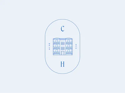 Personal Branding II apartment branding building ch design geometric graphic design house illustration initials lines logo mark minneapolis minnesota oval seal studio suite vector