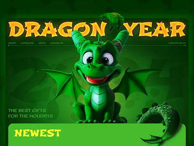 Website concept for New Year GIFTS design ui user exp user interface ux web design