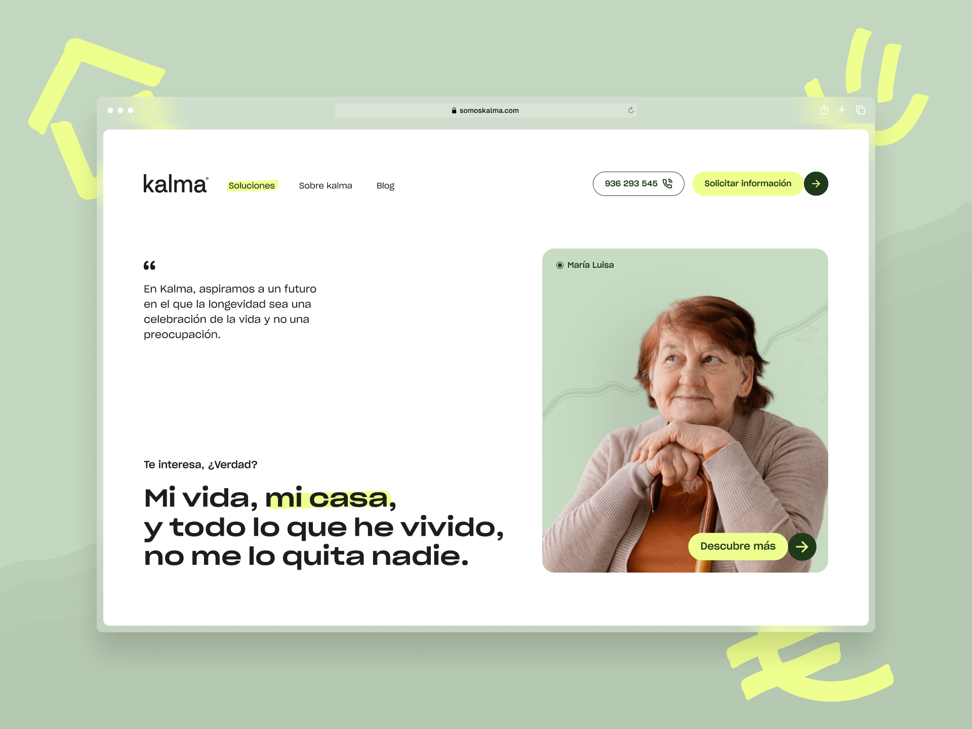 Kalma animation lottie real case ui web design webflow