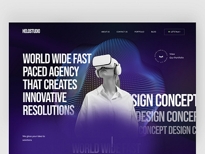 Design Agency Landing Page design homepage landing modern page ui ux web webdesign