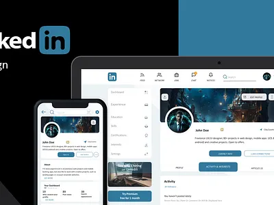 Linked in redesign best branding design dribble graphic design illustration interfacedesign linkedin linkedinuiux logo mobile mobile app redesign revamp social media socialmediaredesign ui userexperiencedesign ux web design