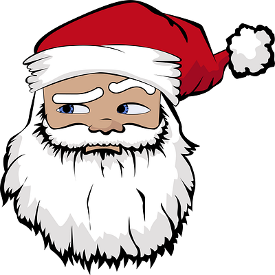 Illustration of Cool Secret Santa Claus cool santa