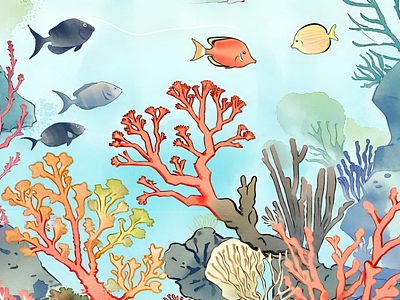 Deep sea design graphic design illustration vector