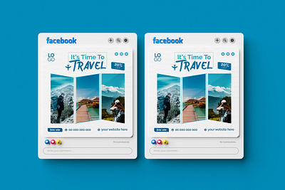 Travel social media post design ads advertising business design friday graphic design illustration instagram media mjvectart post social traveling