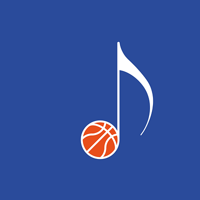 The sound of basketball | The basket note basket basketball design graphic design logo minimal music