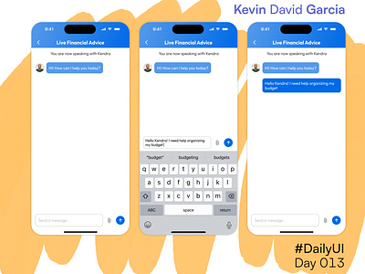 #DailyUI Day 13: Direct Message chat dailyui message texting