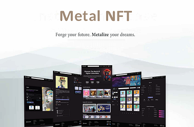 Metal NFT Marketplace Website (Concept) app concept crypto design kurunegala metalnft nft sajith srilanka ui uiux website