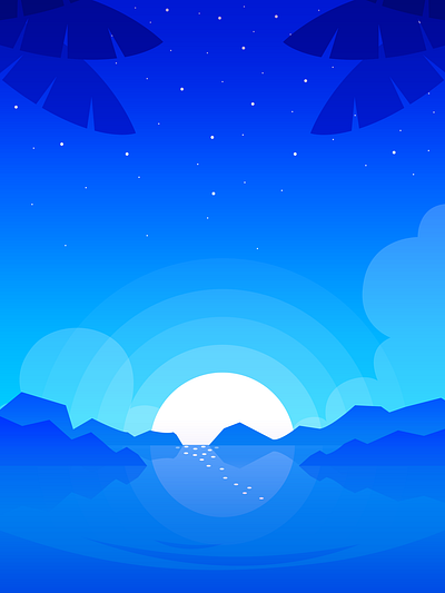 Piano Cat Tiles: Background Ocean - Morning background game illustration minimalist mobile game music music game ocean piano piano game piano tiles sea