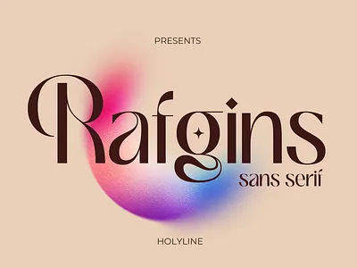 Rafgins - Sans Serif Display branding display font lettering logo logo design logotype playfull sans serif typeface visual visual identity