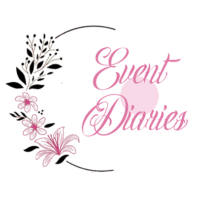 Logo for Event Planner "Event Diaries" branding elegent event planners floral graphic design logo logodesign logodesigner minimalistlogo pink