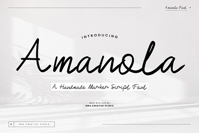 Amanola – A Handmade Marker Script Font personal