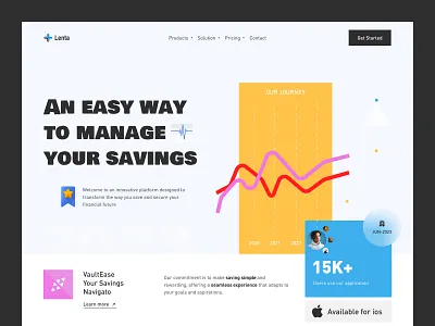 Financial Technology Solution banking clean finace finance website fintech industry fintech website landing page landingpage mor morden online banking ui uiux web design web page website design