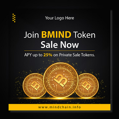 Social Media Post Design (BMIND TOKEN) branding graphic design logo social media post