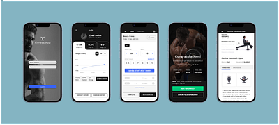 Fitness App app branding design graphic design ui ux