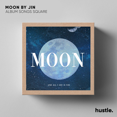 MOON BY JIN Album Fanmade album fanmade bts graphic design jin moon