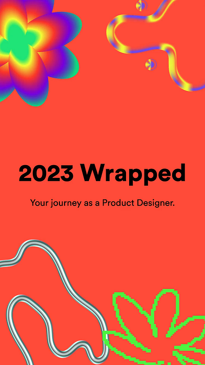 2023 Wrapped 🌯 animation branding design journey graphic design motion graphics product design spotify ui