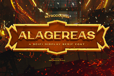 Alagereas – A Scifi Display Serif Font alagereas font