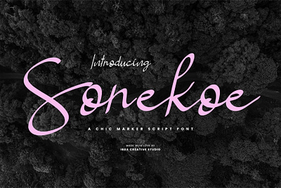 Sorekoe – A Chic Marker Script Font personal