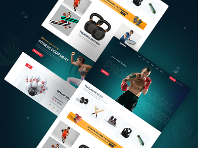 Sports Store Web Design accessories balls brands clean web design digital ecommerce fashion layout online shop online store sports ui uidesign uiux ux web sports webdesign website website design